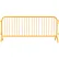 Global Industrial™ Steel Crowd Control Barrier, 8-1/2'L x 43"H, Bridge Feet, Powder Coat Yellow