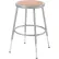 Tabouret d'atelier Interion® en acier avec assise en panneau dur – Hauteur réglable de 19" à 27" – Gris – Lot de 2