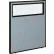 Interion® Office Partition Panel with Partial Window, 36-1/4"W x 42"H, Blue