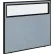 Interion® Office Partition Panel with Partial Window, 48-1/4"W x 42"H, Blue