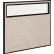Interion® Office Partition Panel With Partial Window, 48-1/4"W x 42"H, Tan