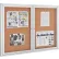 Tableau d'affichage en liège fermé Global Industrial™ - 48" de largeur x 36" de hauteur - 2 portes