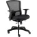 Chaise Interion® 24 Hour à dossier en résille, dossier moyen et accoudoirs réglables, tissu, noir