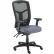 Fauteuil de bureau Interion® Mesh à dossier haut et accoudoirs réglables, tissu, gris