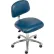 Interion® Clean Room Chair - Vinyl - Imperial Blue