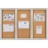 Tableau d'affichage en liège fermé Global Industrial™ - 72" de largeur x 48" de hauteur - 3 portes