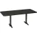 Interion® Breakroom Table, 72"L x 30"W, Black