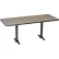Table de salle de pause Interion®, 72" de long x 30" de large, couleur charbon