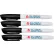 Marqueurs effaçables à sec Global Industrial™, pointe fine, noir, lot de 12
