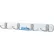Porte-manteau Interion® 51 cm (20 po) de largeur avec 4 crochets doubles - Argent