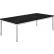 Table basse Interion® en bois avec structure en acier - 48" x 24" - Noir
