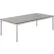 Table basse Interion® en bois avec structure en acier - 48" x 24" - Gris