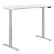 Interion® Electric Height Adjustable Desk, 48"W x 30"D, White W/ Gray Base