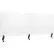 Cloison de bureau transparente à fixation murale Interion®, 60" de largeur x 24" de hauteur