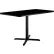 Interion® Breakroom Table, 48"L x 30"W x 29"H, Black