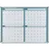 Global Industrial® Tableau magnétique effaçable à sec pour calendrier de quatre mois, surface en acier, 48" de largeur x 36" de hauteur