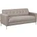 Canapé en tissu rembourré Interion®, couleur beige clair