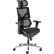 Chaise Interion® à dossier en résille avec glissière d'assise et appui-tête, noire