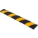 Dos d'âne en caoutchouc Global Industrial™, 183 cm de long, noir avec bandes jaunes