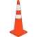 Global Industrial™ 36" Traffic Cone, Reflective, Solid Orange Base, 10 lbs.