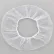 Global Industrial™ Nylon Hairnet, 24", Honeycomb, White, 100/Bag
