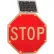 Panneau « Stop » octogonal à clignotement solaire Global Industrial™ de 30 pouces, DEL