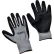Gants Global Industrial™ en mousse Ultra-Grip enduits de nitrile, gris/noir, taille L, 1 paire - Quantité par paquet : 12