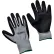 Gants Global Industrial™ en mousse Ultra-Grip enduits de nitrile, gris/noir, taille M, 1 paire - Quantité par paquet : 12