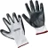 Gants plats enduits de nitrile Global Industrial™, blancs/gris, taille S, 1 paire - Quantité par paquet : 12