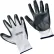 Gants Global Industrial™ plats enduits de nitrile, blancs/gris, taille XL, 1 paire - Quantité par paquet : 12