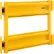 Barrière de sécurité à fermeture automatique Global Industrial™ à 2 nervures, jaune signalisation, à fixation sur poteau