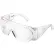Lunettes de sécurité pour visiteurs Global Industrial™ OTG, verres et monture transparents - Lot de 10