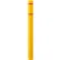 Manchon pour borne Global Industrial™, 4" de diamètre x 52" de hauteur, jaune avec bande rouge, en PEHD