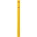 Manchon pour borne Global Industrial™, 4" de diamètre x 64" de hauteur, jaune avec bande rouge, en PEHD