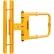 Global Industrial™ Adjustable Safety Swing Gate, 16"-26"W Opening, Safety Yellow