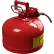 Bidon de sécurité Justrite® de type II - 2,5 gallons avec tuyau de 5/8", 7225120
