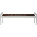 MedTech™ Woodgrain & Stainless Steel Skyline Bench, Espresso