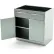 AERO Stainless Steel Base Cabinet BC-1600, 2 Hinged Doors, 1 Shelf, 1 Drawer, 30"W x 21"D x 36"H