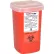 Conteneur pour objets tranchants Oakridge Products, 1 quart, avec couvercle rabattable, rouge