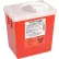 Oakridge Products 2.2 Quart Sharps Container w/ Rotor Lid, Red