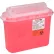 Conteneur pour objets tranchants Oakridge Products, 5,4 quarts, avec couvercle à contrepoids, rouge