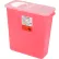 Conteneur pour objets tranchants Oakridge Products de 3 gallons avec couvercle à rotor divisé, rouge