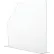 Pare-éclaboussures Global Industrial™, taille moyenne, 4-1/2" de largeur x 21-1/4" de profondeur x 18" de hauteur, transparent