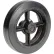 Global Industrial™ 8" x 2" Mold-On Rubber Wheel - Axle Size 3/4"