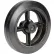 Roue en caoutchouc moulée Global Industrial™ 8" x 2" - Diamètre d'axe : 5/8"