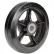 Roue en caoutchouc moulée Global Industrial™ 10" x 2-1/2" - Diamètre d'essieu : 1"