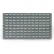 Panneau mural à persiennes Global Industrial™ sans compartiments, 18 x 19, gris – Prix pour un lot de 4