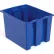 Conteneur de rangement empilable et emboîtable en plastique Global Industrial™, sans couvercle, 23-1/2" L x 15-1/2" l x 12" H, bleu - Lot de 3