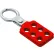 ZING Aluminum Hasp Red Dipped 1", 7545