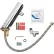 Global Industrial™ Deck Mounted Sensor Faucet, 1 GPM, Chrome